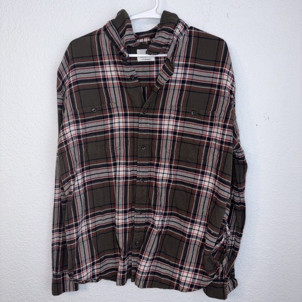 Mutual Weave 100% Cotton Quality Heritage Plaid Flannel Shirt Women's XL